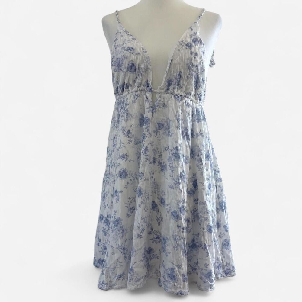 Fairycore Floral Mini Backless Sundress